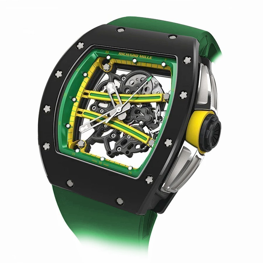 Копии часов Richard Mille RM 050-068 RM 61-01 Yohan Blake RM 61-01 Green  Dial купить в Москве по выгодной цене: фото, характеристики