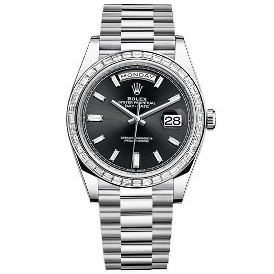 rolex day date silver price