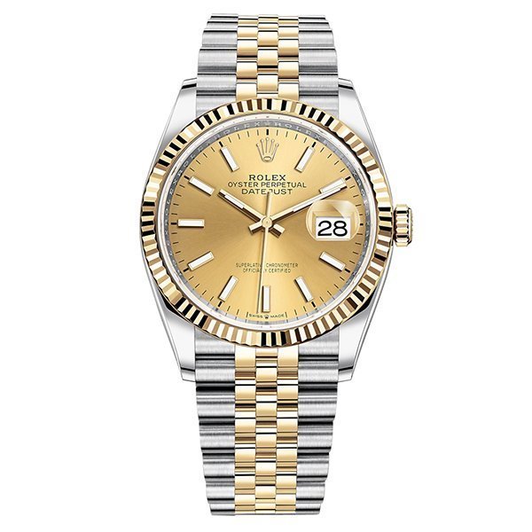 Rolex Datejust 36 Champagne-colour Jubilee 126233