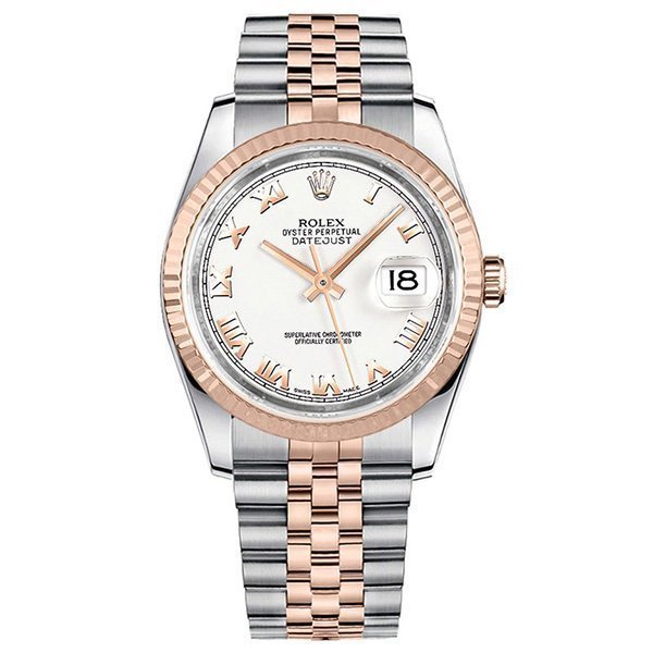 Rolex Datejust 36 white Roman dial Jubilee 116231