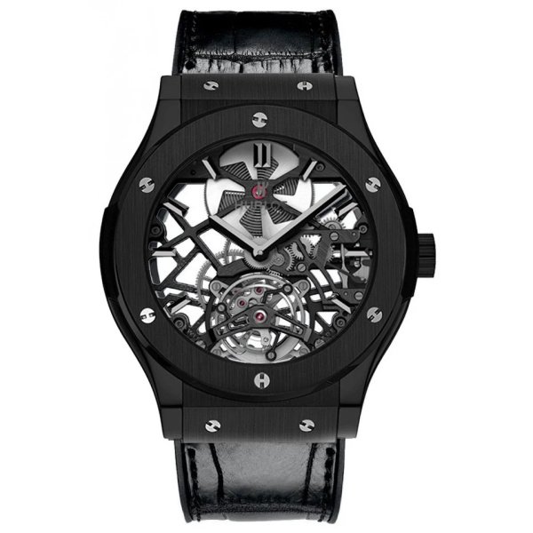 Hublot Classic Fusion Ultra-Thin Skeleton Tourbillon All Black 505.CM.0140.LR