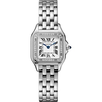 Cartier  Panthere de Cartier Small model, steel, diamonds  W4PN0007