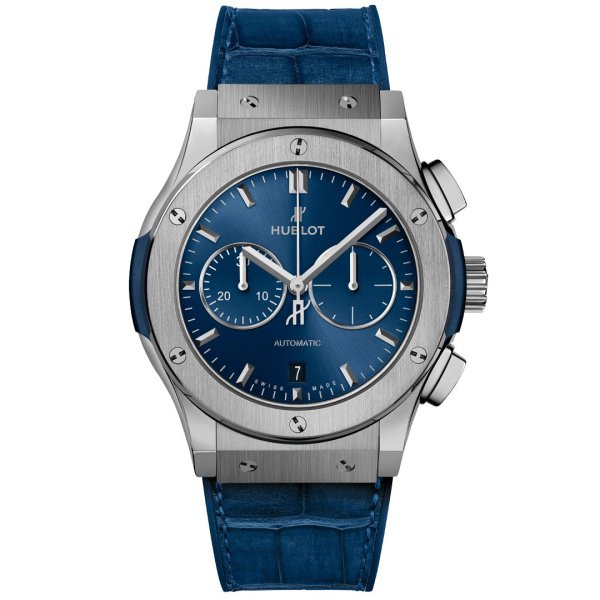 Hublot Classic Fusion Chronograph Titanium Blue 42mm 541.NX.7170.LR