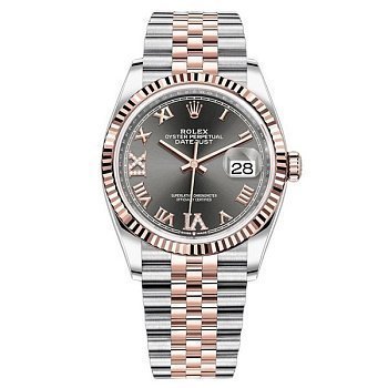 Rolex Datejust 36 Dark rhodium set with diamonds 126231